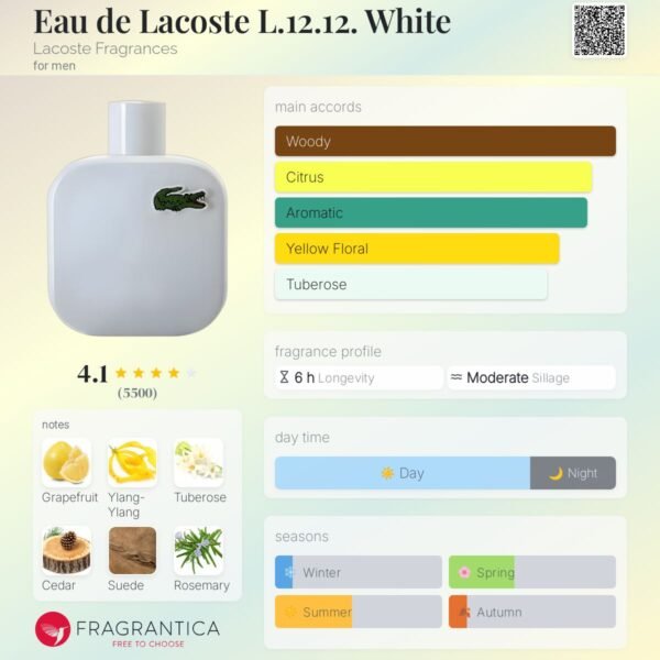 Eau de Lacoste white