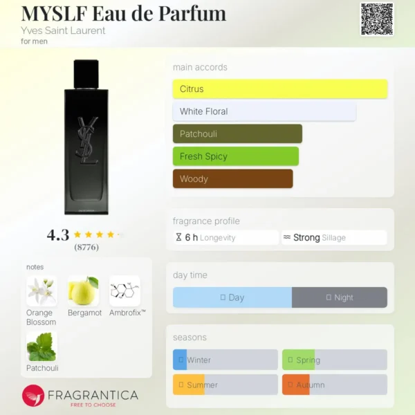 MYSLF Eau de perfume Yves saint Laurent